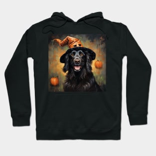 Halloween Flat Coated Retriever Hoodie